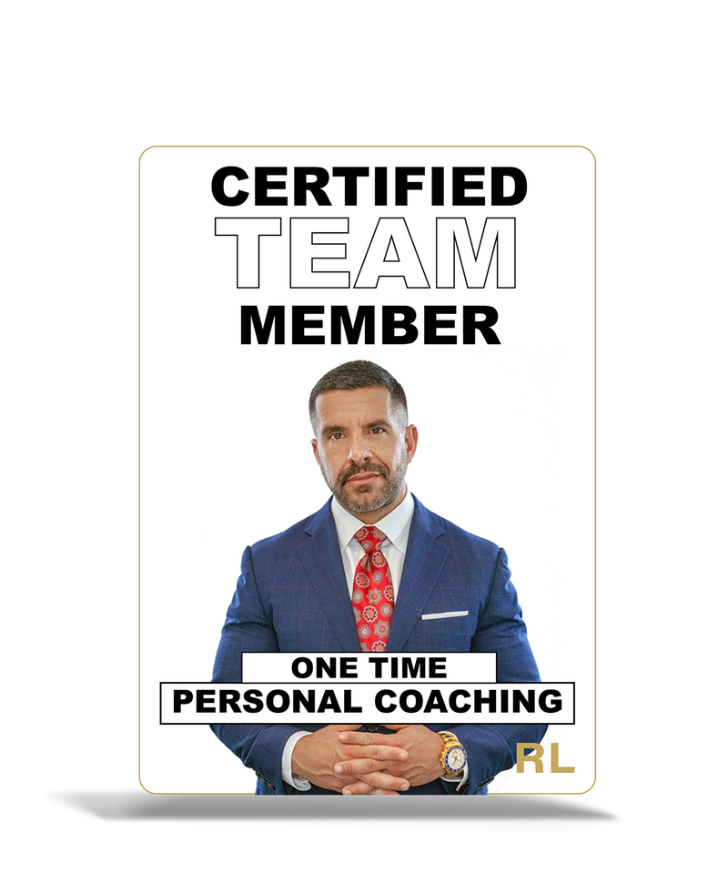 One Time Personal Coaching - w Certified Team Member