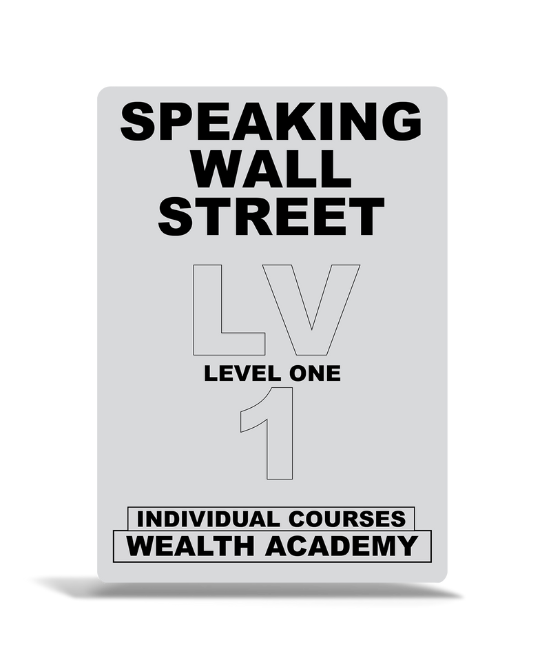 Speaking Wall Street - Level 01